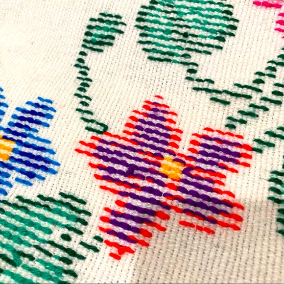 Vintage Cross-stitch Poncho - Picture 3 of 4